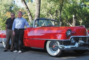 Ted Fivian and his 1954 Cadillac